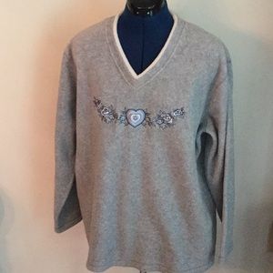 Gray Long Sleeve Fleece B3